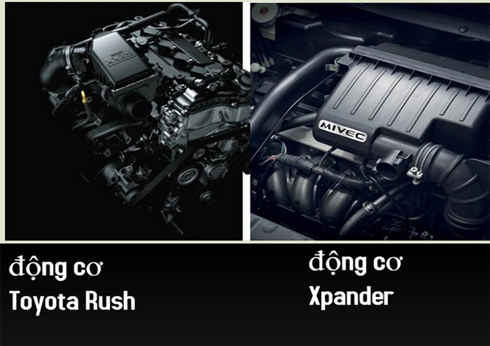 Thiết kế động cơ của Rush và Xpander