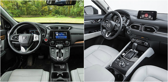 So sánh nội thất xe Honda CR-V và Mazda CX-5