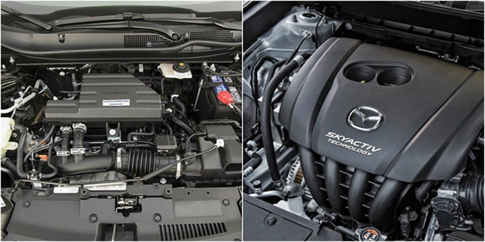 Hình ảnh động cơ xe CR-V và Mazda CX-5
