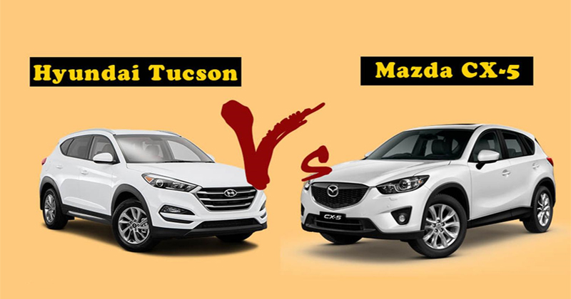 So sánh Mazda CX5 và Hyundai Tucson 2019: kẻ tám lạng người nửa cân