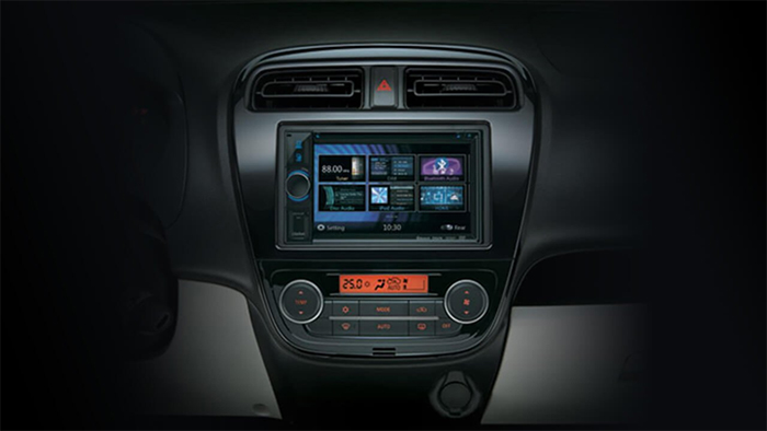 Hệ thống giải trí trên xe Mitsubishi Mirage 2019