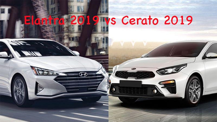 Phần đầu xe Cerato và Elantra 2019
