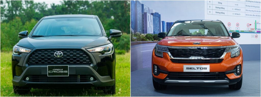 So sánh xe Toyota Corolla Cross 2020 và KIA Seltos 2020 mới