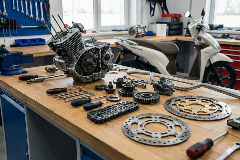 Các bộ phận của xe máy