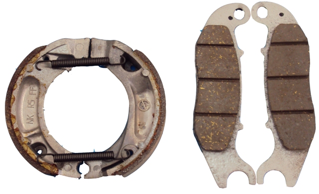 bố thắng xe máy bị hao mòn