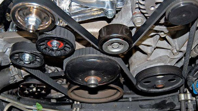 Dây đai dẫn động bơm trợ lực hoạt động kém hiệu quả