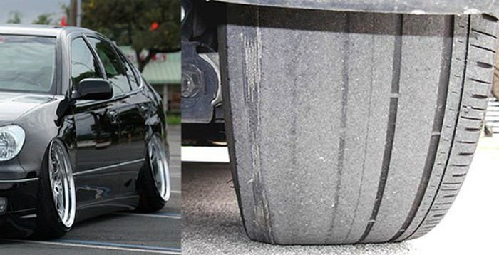 Lốp xe ô tô bị mòn