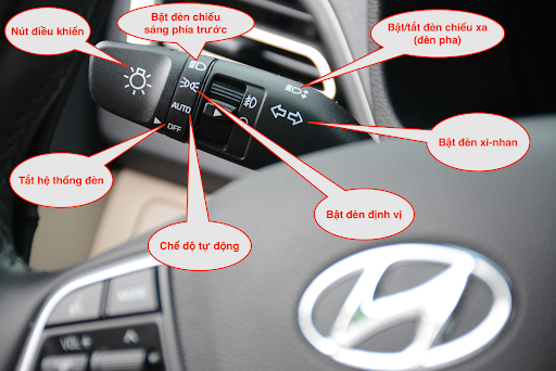 hệ thống đèn của Hyundai Accent