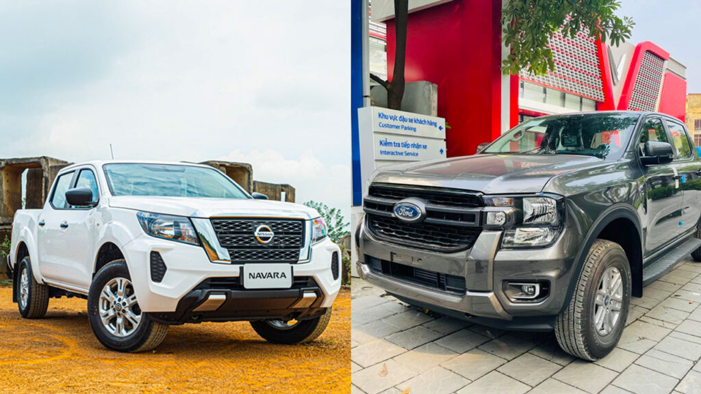 Ford Ranger và Nissan Navara