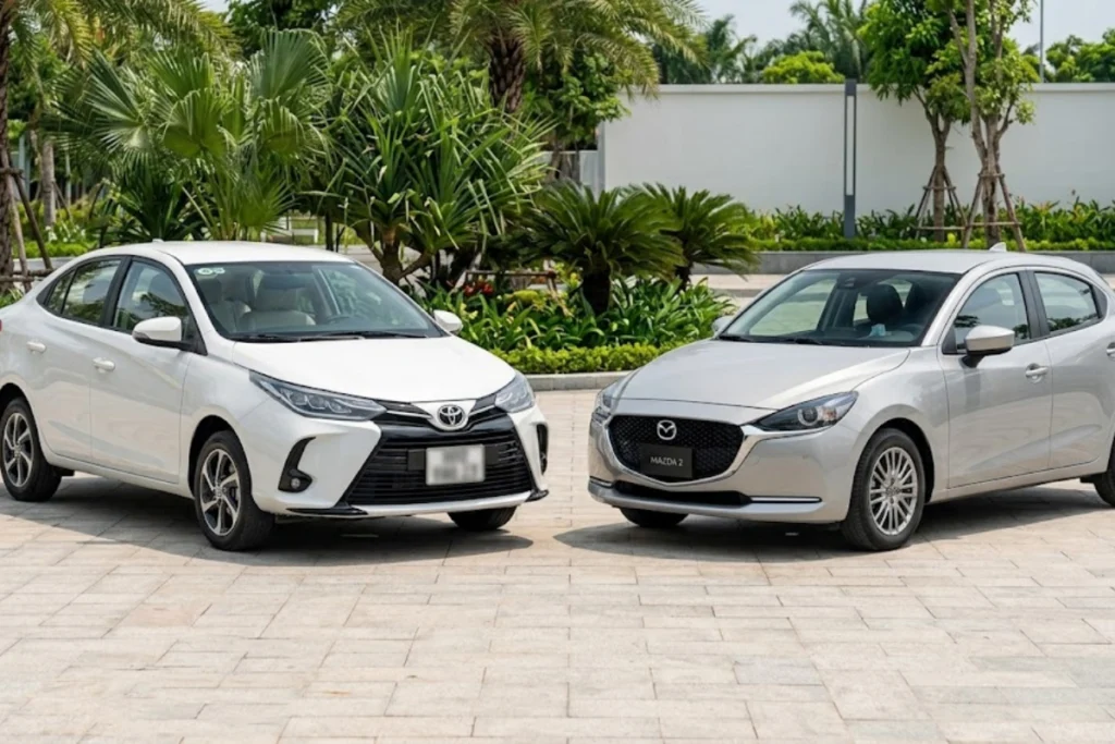 so sánh Mazda 2 và Vios