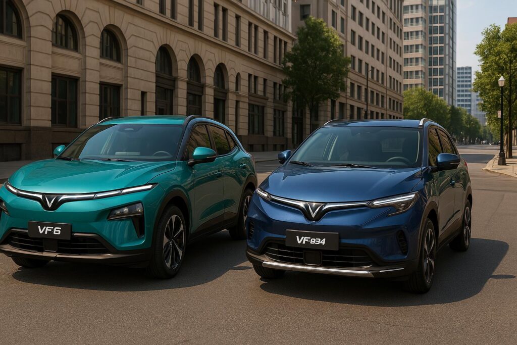 so sánh xe vf6 và vf34