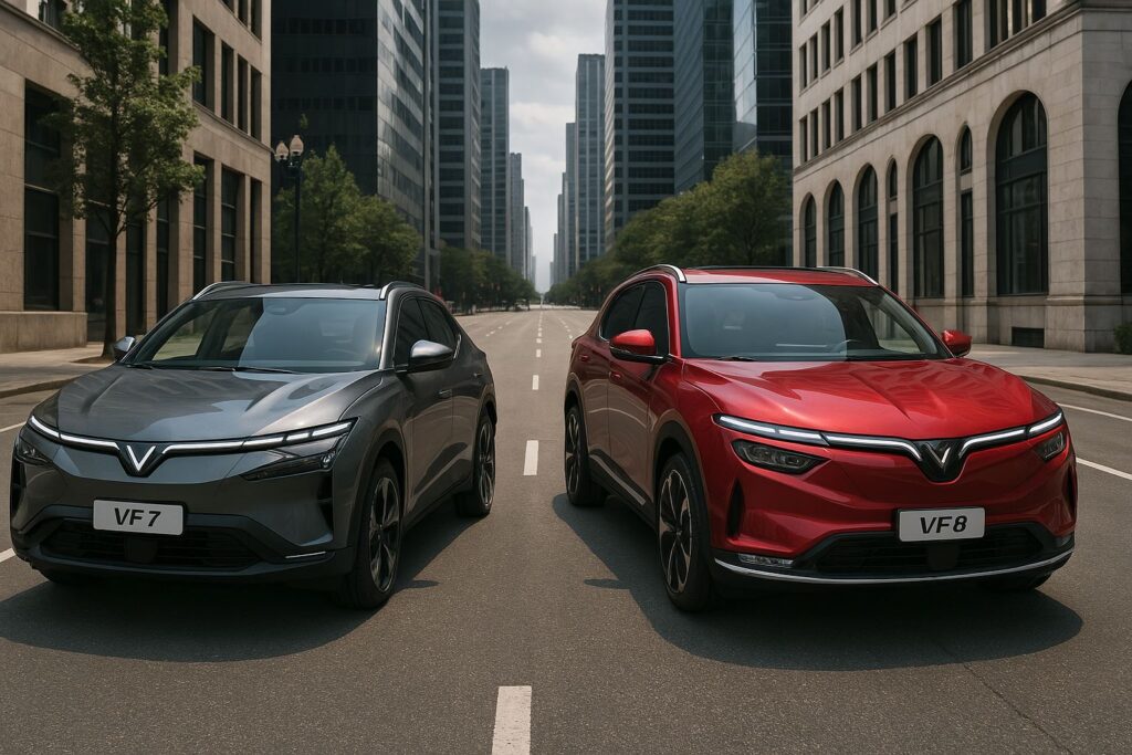 so sánh xe vf7 và vf8
