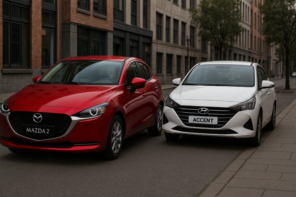 so sánh xe mazda 2 và hyundai accent