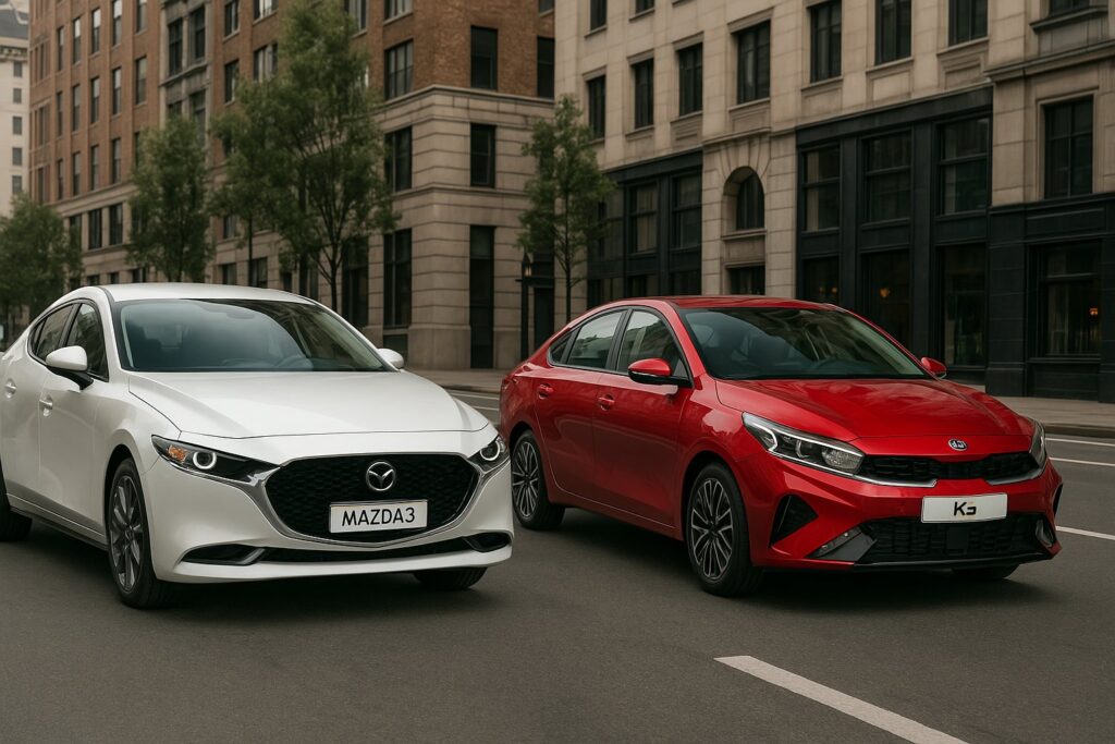 so sánh xe mazda 3 và kia k3