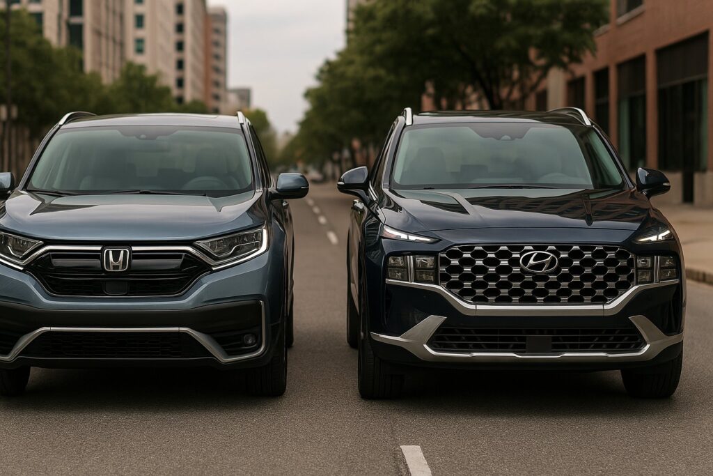 so sánh xe crv và santafe