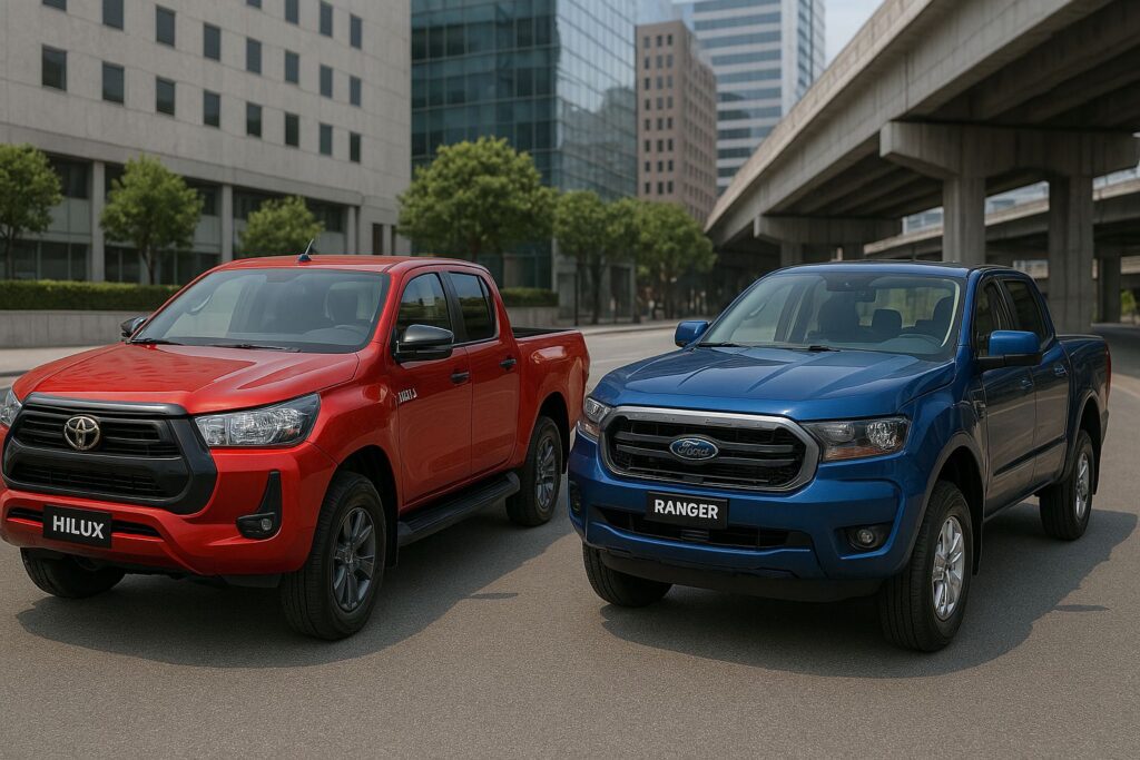 so sánh xe toyota hilux và ford ranger