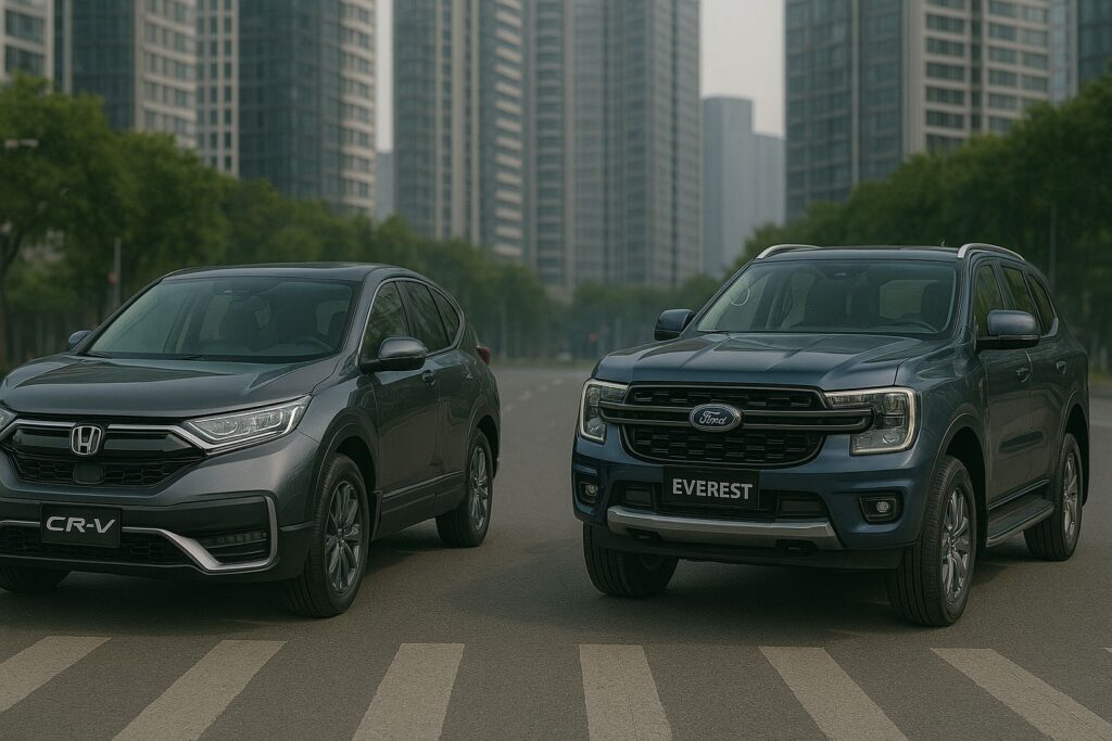 So sánh CR-V và Ford Everest – Lựa chọn SUV nào đang được ưa chuộng tại Việt Nam? Có nên mua CRV cũ?