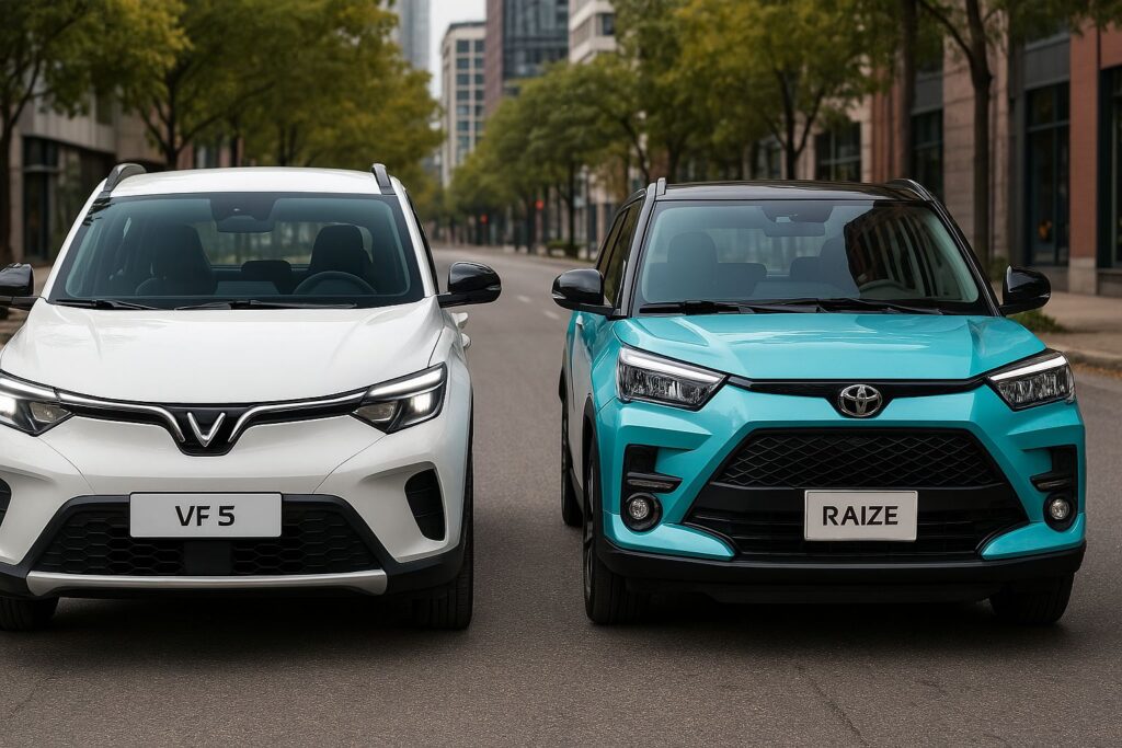 so sánh vf5 và raize