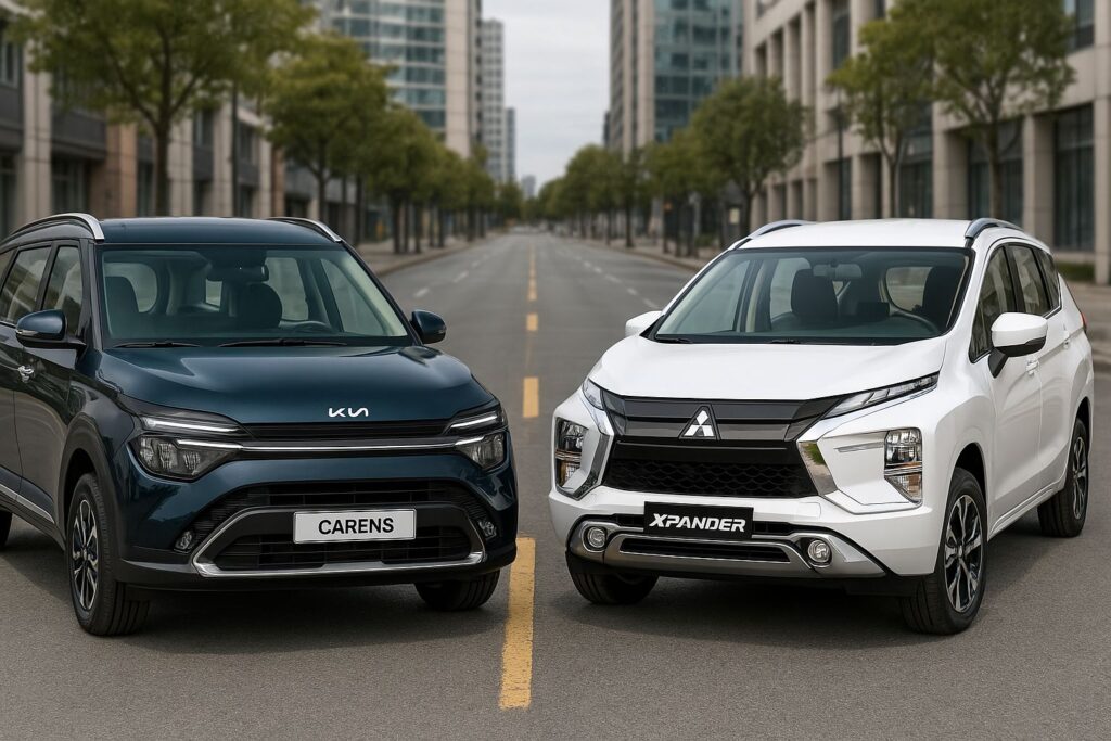kia carens và xpander