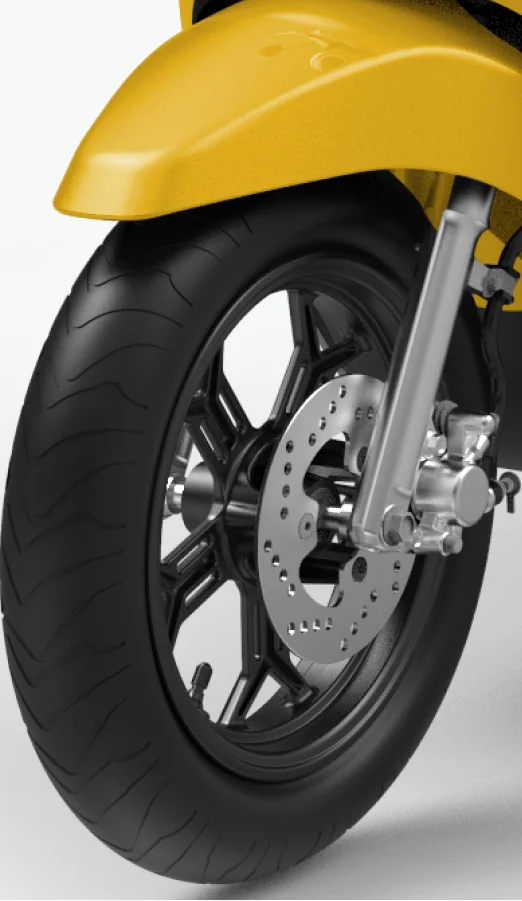 Bánh trước và phanh đĩa VinFast Evo 200