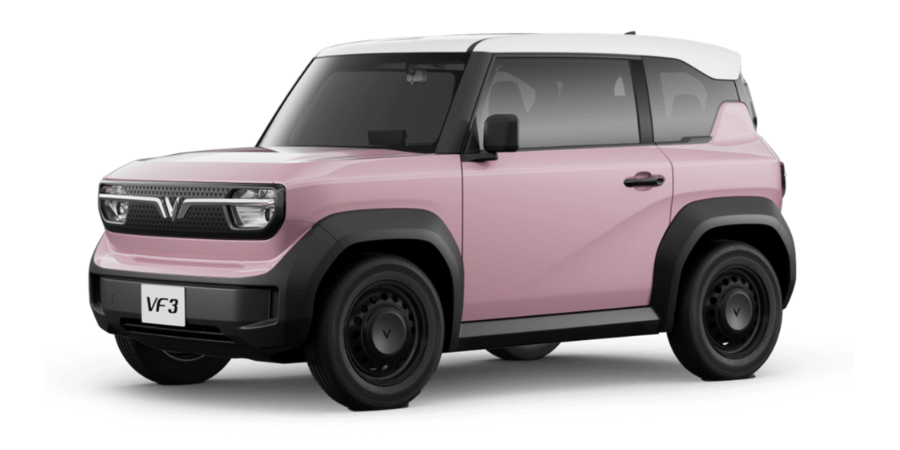 Vinfast VF 3 màu hồng phấn