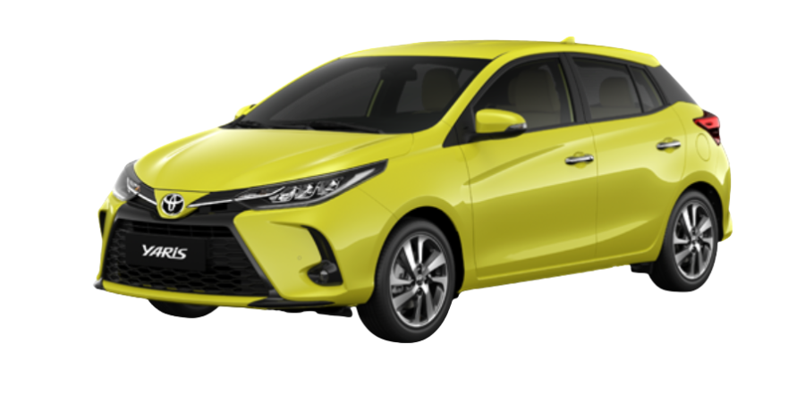 Toyota Yaris màu vàng Toyota Yaris màu vàng