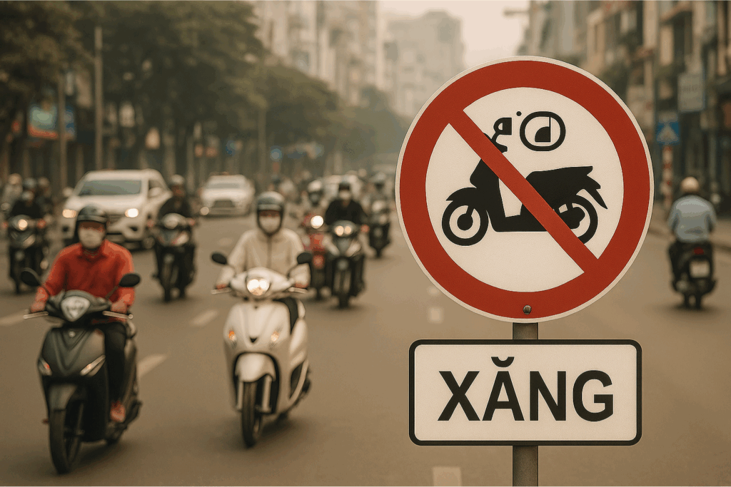 Hà Nội cấm xe máy xăng trong vành đai 1 từ 172026 Người dân nên làm gì