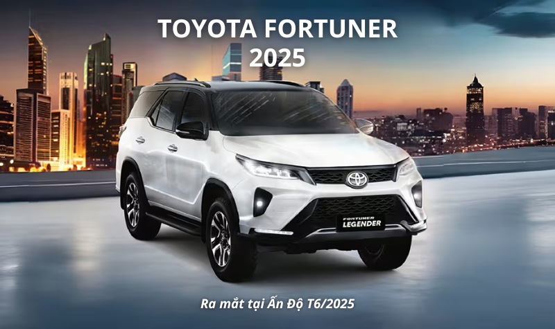 Toyota Fortuner 2025 sắp ra mắt Việt Nam