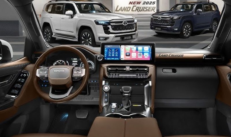 Nội thất công nghệ cao Toyota Land Cruiser 2025