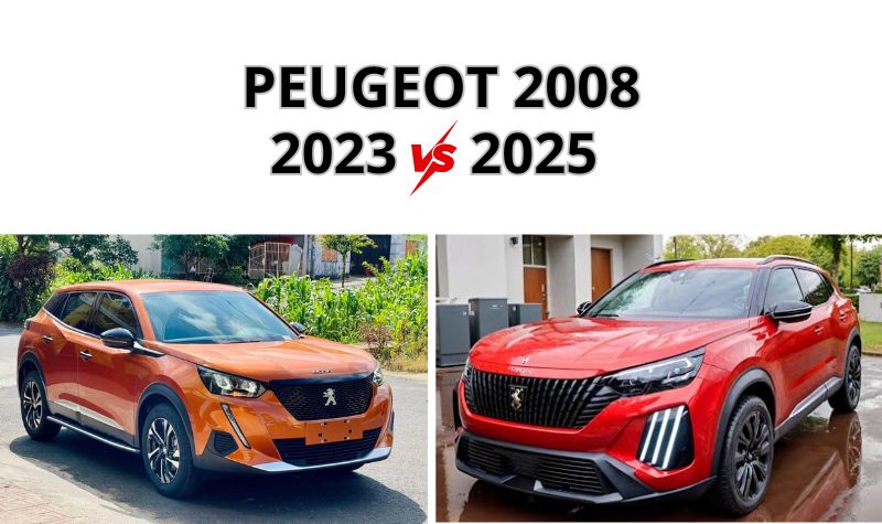 Peugeot 2008 2025 vs 2024