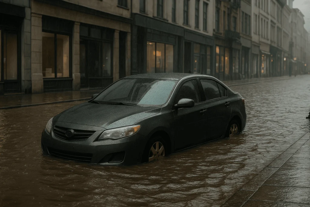 cách xử lý ô tô ngập nước