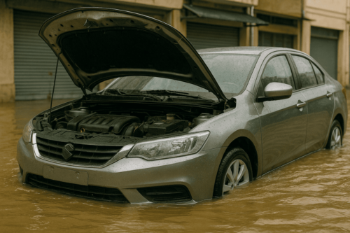 Xe ô tô bị thuỷ kích