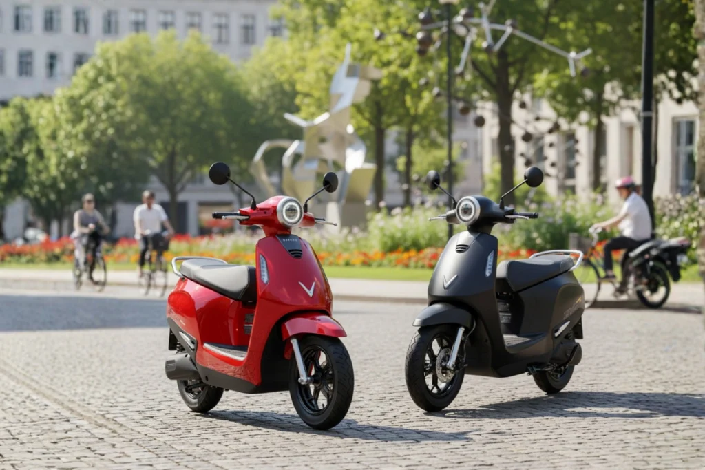 Review xe máy điện Evo200 Lite đi đường xấu phản ứng ra sao? so-sanh-evo-grand-va-evo-grand-lite