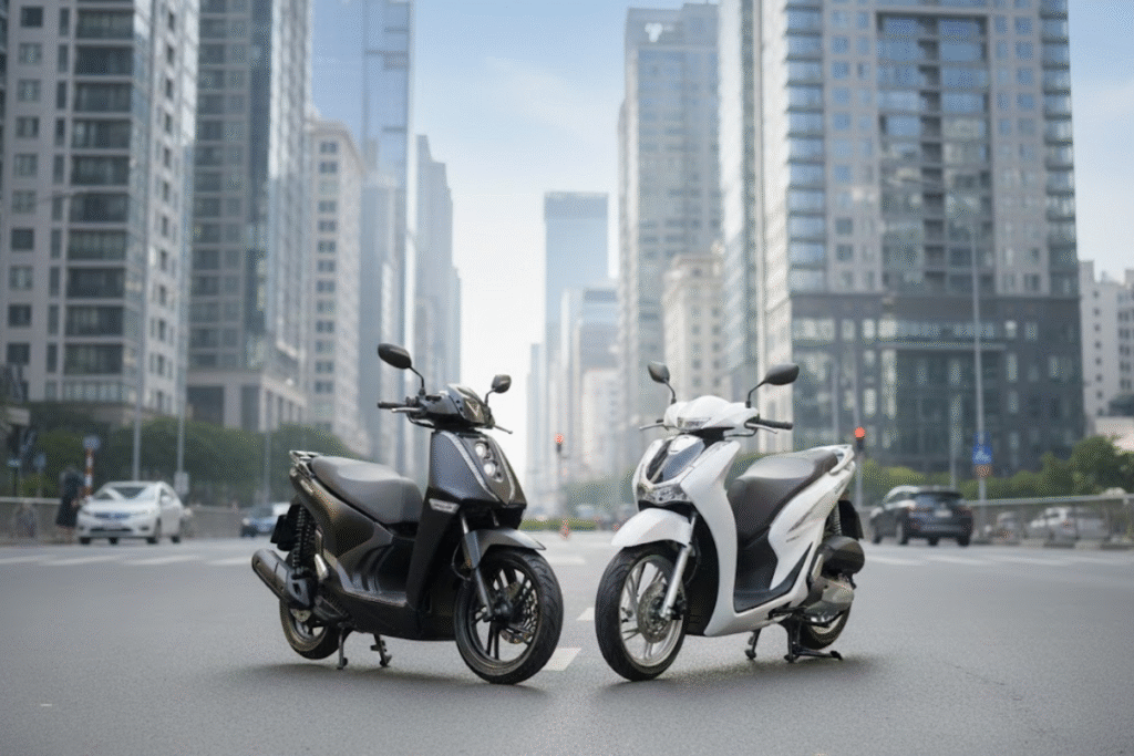 So sánh VinFast Theon S và Honda SH 125i ABS_ 70 triệu chọn gì