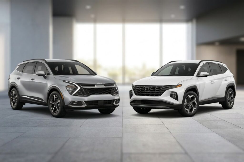 So sánh Kia Sportage và Hyundai Tucson 2024