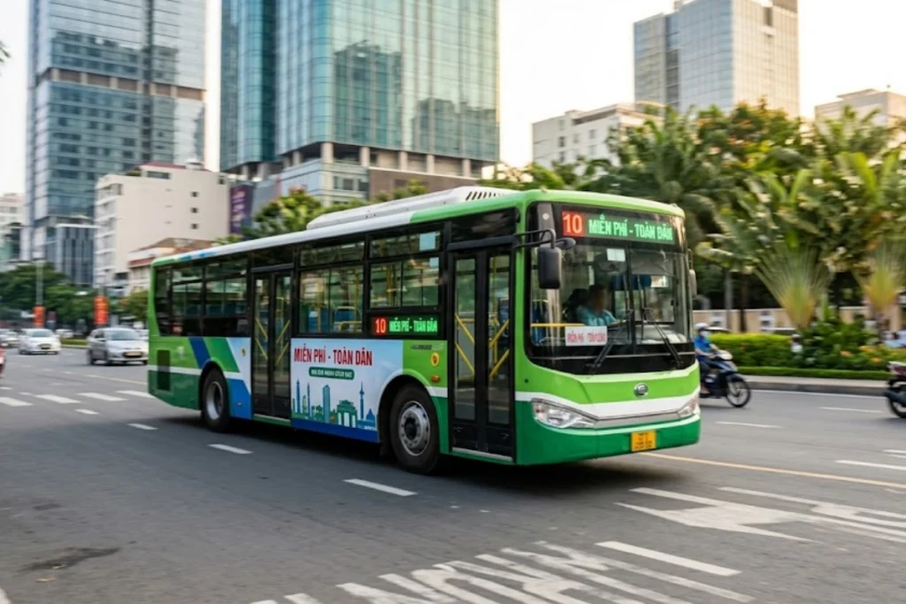 xe buýt miễn phí hình 2