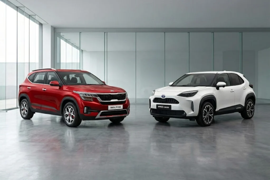 so sánh kia seltos và toyota yaris cross