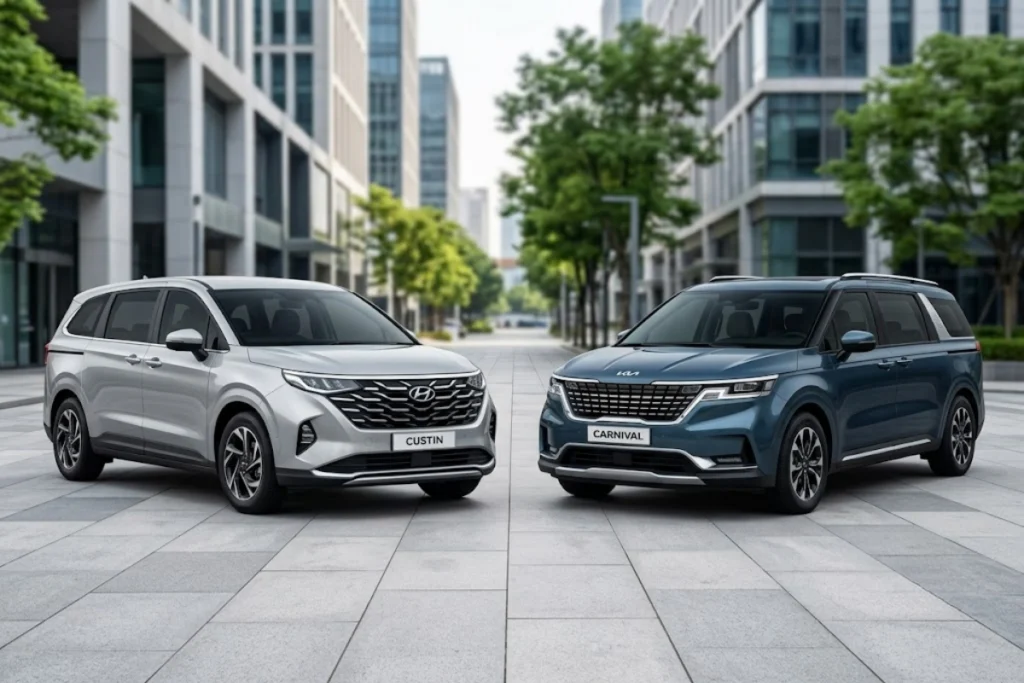 So sánh Hyundai Custin và Kia Carnival: Chọn MPV gia đình nào? so sánh hyundai custin và kia carnival