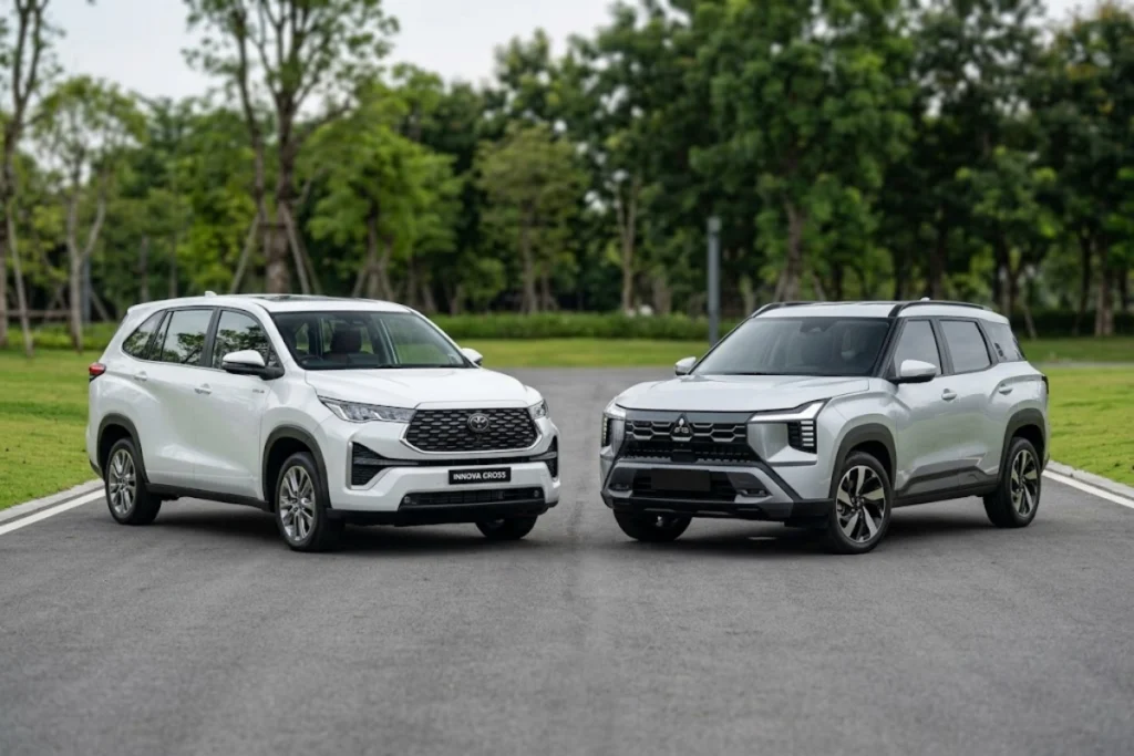 So sánh Destinator và Innova Cross: Chọn MPV 7 chỗ nào? so sánh destinator và innova cross