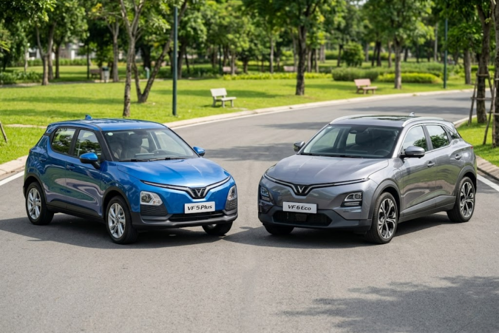 so sánh vf5 plus và vf6 eco