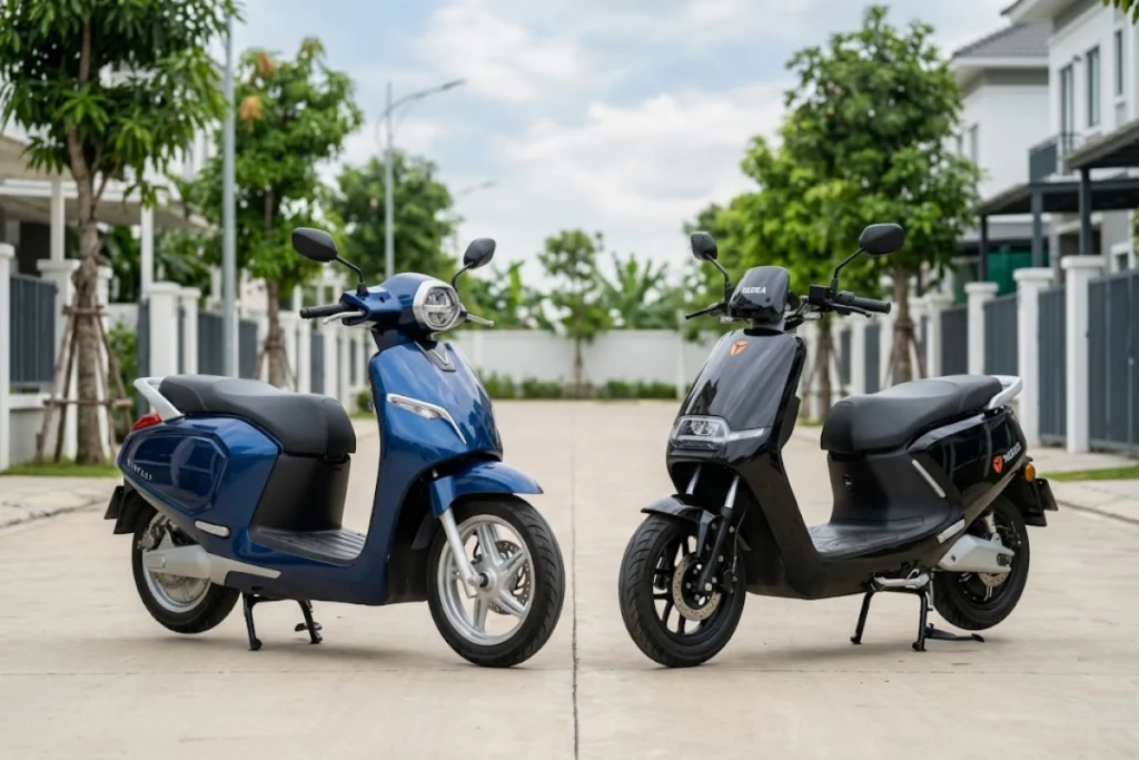 so sánh xe điện Vinfast và Yadea