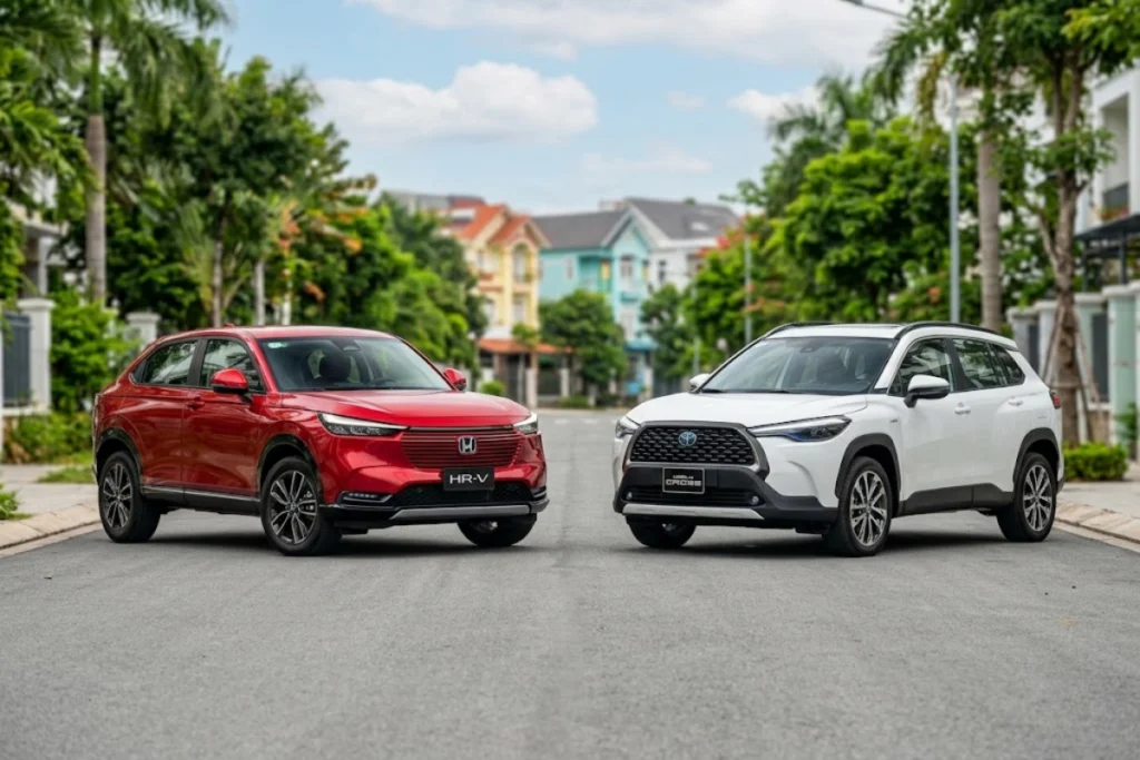 So sánh HR-V và Corolla Cross: Lựa chọn gầm cao đô thị nào tối ưu? so sánh HR-V và Corolla Cross