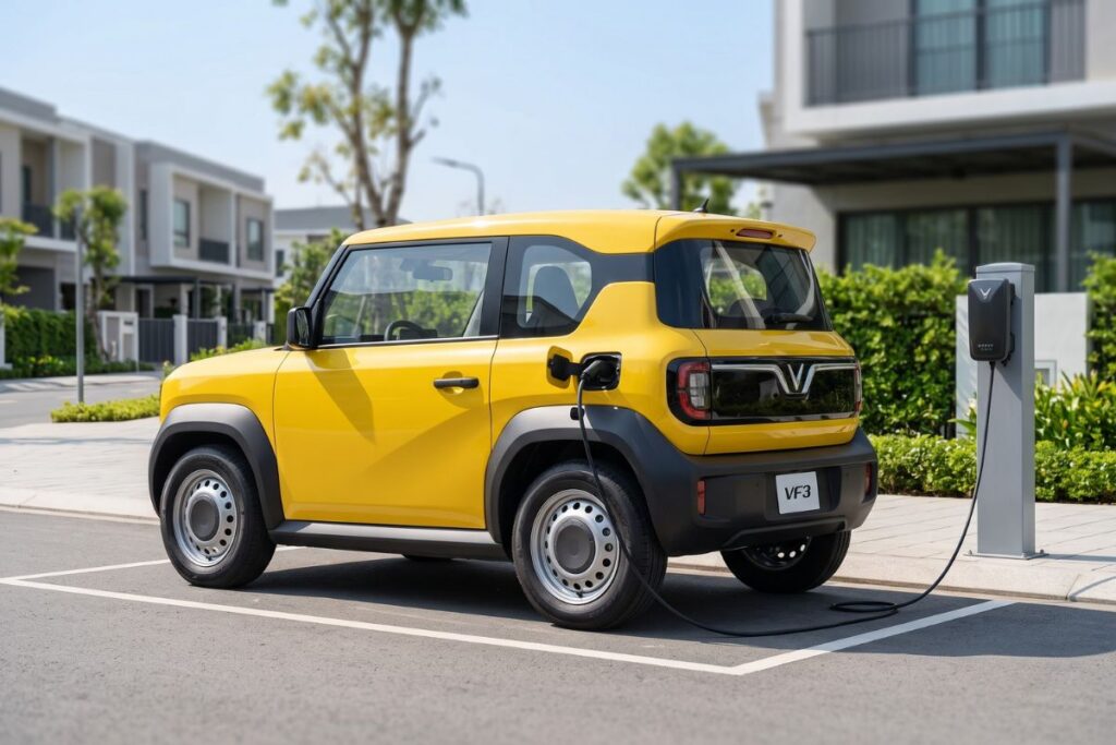 Cách sạc xe VF3