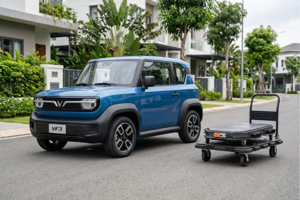 Dung lượng pin VF3 bao nhiêu kWh? Chạy được bao xa? Dung lượng pin VF3