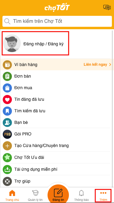 Tải xuống APK Chợ Tốt cho Android